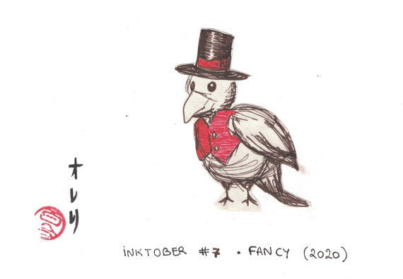 Inktober-no7-fancy