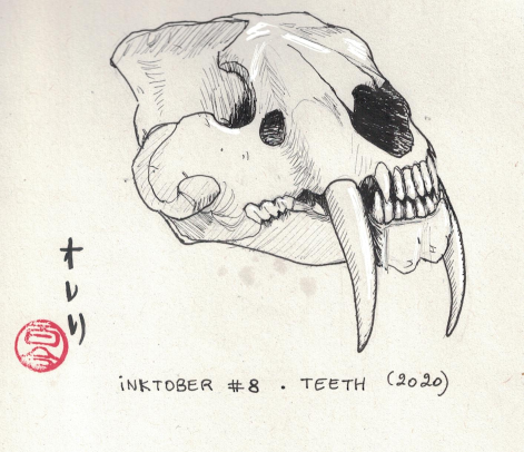 Inktober-no8-teeth